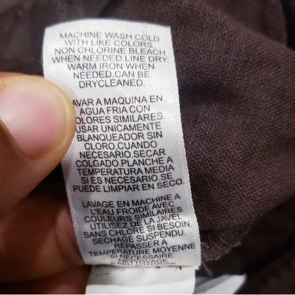 BCBG Max Azria Linen Blend Cropped Pants Size 8 - Picture 5 of 6